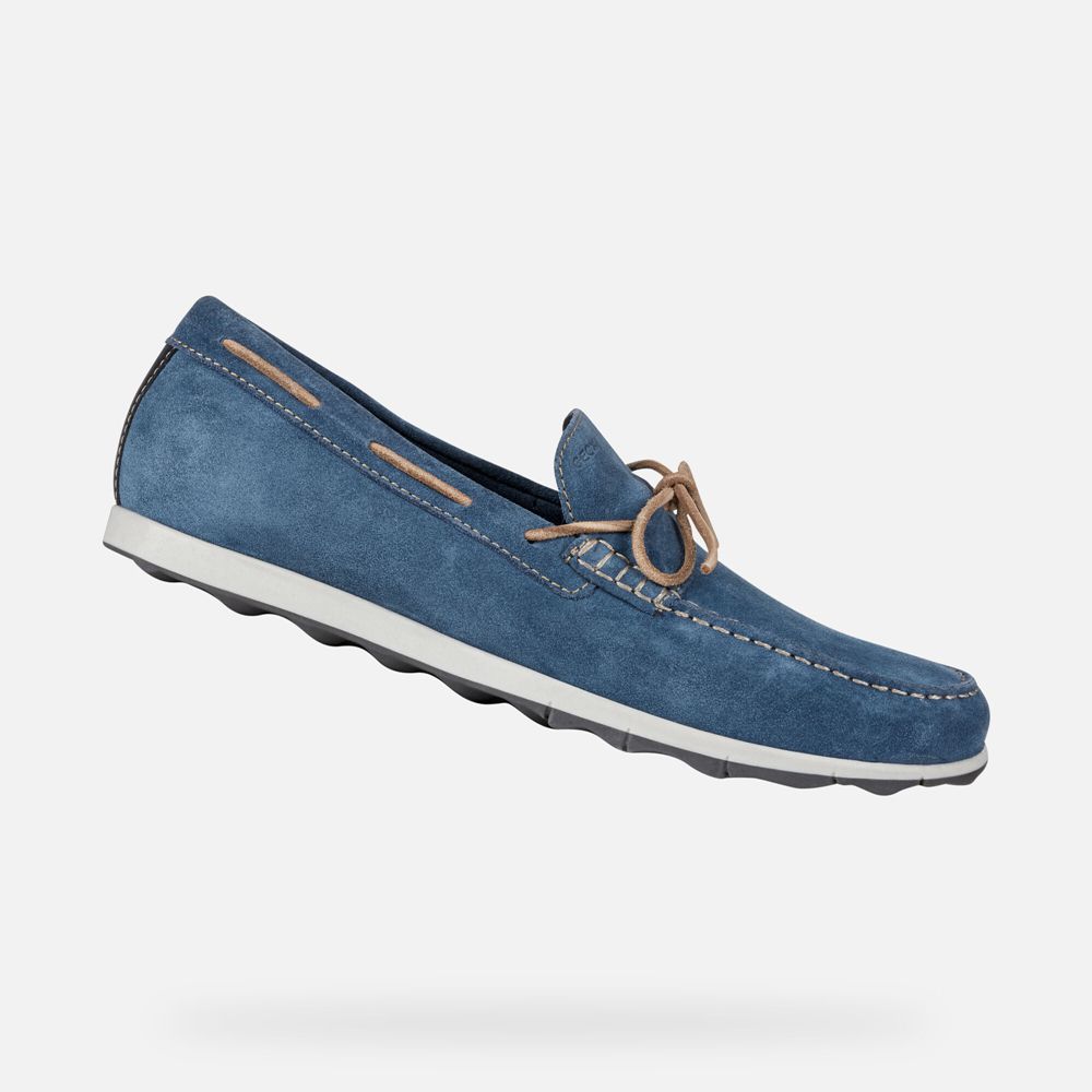 Geox Loafers Blue Calarossa - Geox Mens Shoes - MIQXFG174